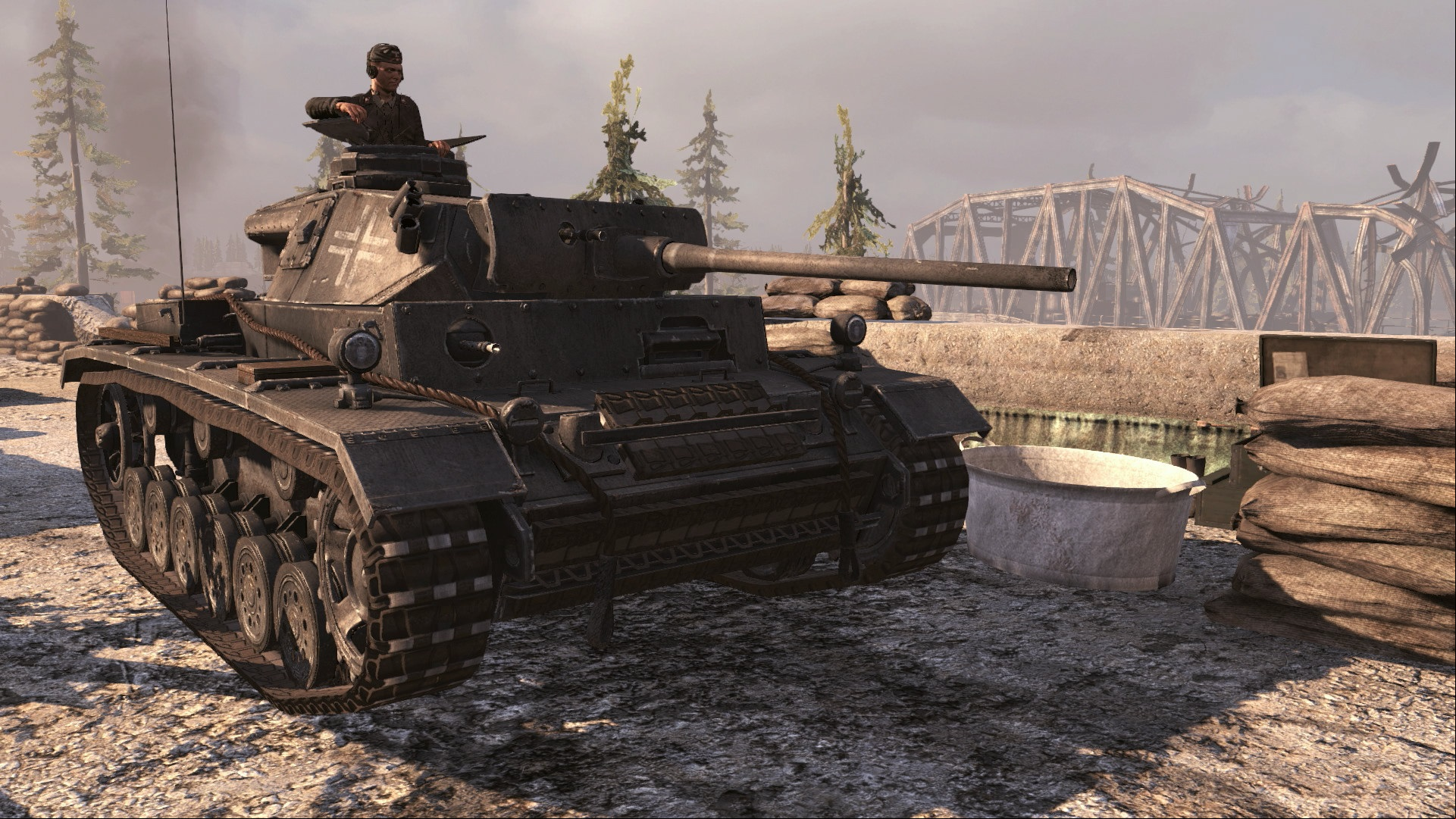 Best tank games: Red Orchestra 2. Image shows a soldier in a tank.