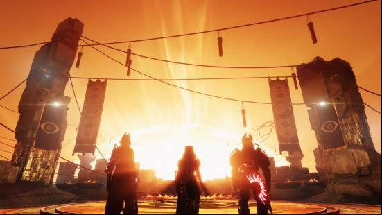 Destiny 2 players in the lighthouse