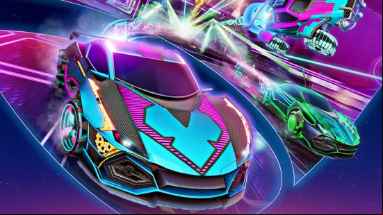 The best cross platform games include Rocket League which has brightly coloured vehicles playing an oversized game of soccer