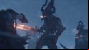 A Bloodletter, daemon of Khorne, fights Kislevite Kossars in Total War: Warhammer 3
