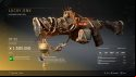 A double gun with a pig-like skin on top of the weapon