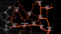 American Truck Simulator devs reveal Wyoming map (it's just a map of Wyoming)