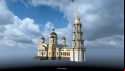 The Transfiguration Cathedral in Rybinsk, as depicted in Euro Truck Simulator 2