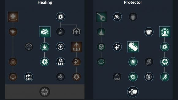 The life staff skill tree for the best New World rapier build for PvP