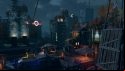 A night time view of the half-destroyed city in our Dying Light 2 review