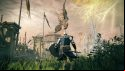 Fighting a giant hawk with katanas for feet in Elden Ring