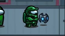 Master Chief looks sus in the Among Us Halo crossover