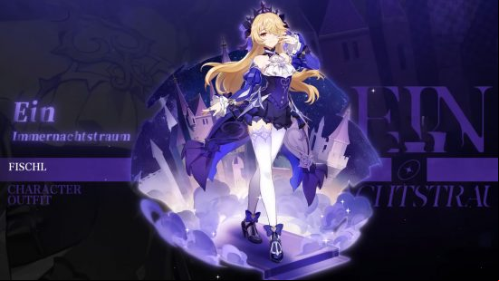 Fischl's alternative outfit unlocked by completing the Resonating Visions event