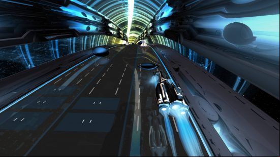 Audiosurf 2 is another fantastic rhythm game that's one of the best examples of customised soundtracks meeting gameplay, resembling Wipeout with its sci-fi setting of rocket ships in space.