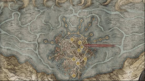 Best Elden Ring talismans - location of the Dragoncrest Greatshield.
