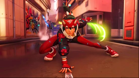 Overwatch 2 characters: Kiriko with Ofuda papers at the ready