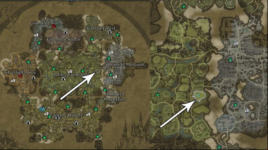 Best V Rising base location in the Ruins of Mortium