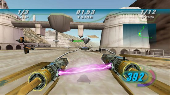Best Star Wars games on PC: a high speed race on a desert planet