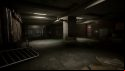 Escape from Tarkov screenshots: An underground area, probably a subway, with metal shutters covering several storefronts along the walls