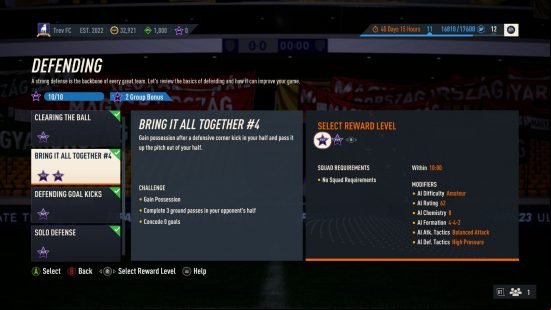 FIFA 23 review: A view of the Defending category of Moments