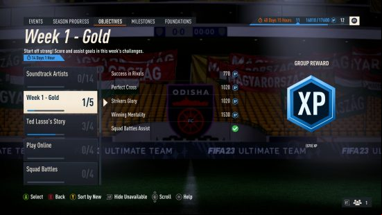 FIFA 23 review: A list of the Week 1 - Gold objectives