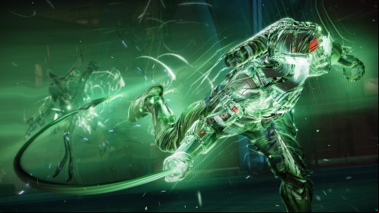 Destiny 2 Strand subclass guide: A Titan Guardian demonstrates the power of Strand.