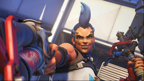 Best Overwatch 2 tank heroes: Junker Queen aims a shotgun at you