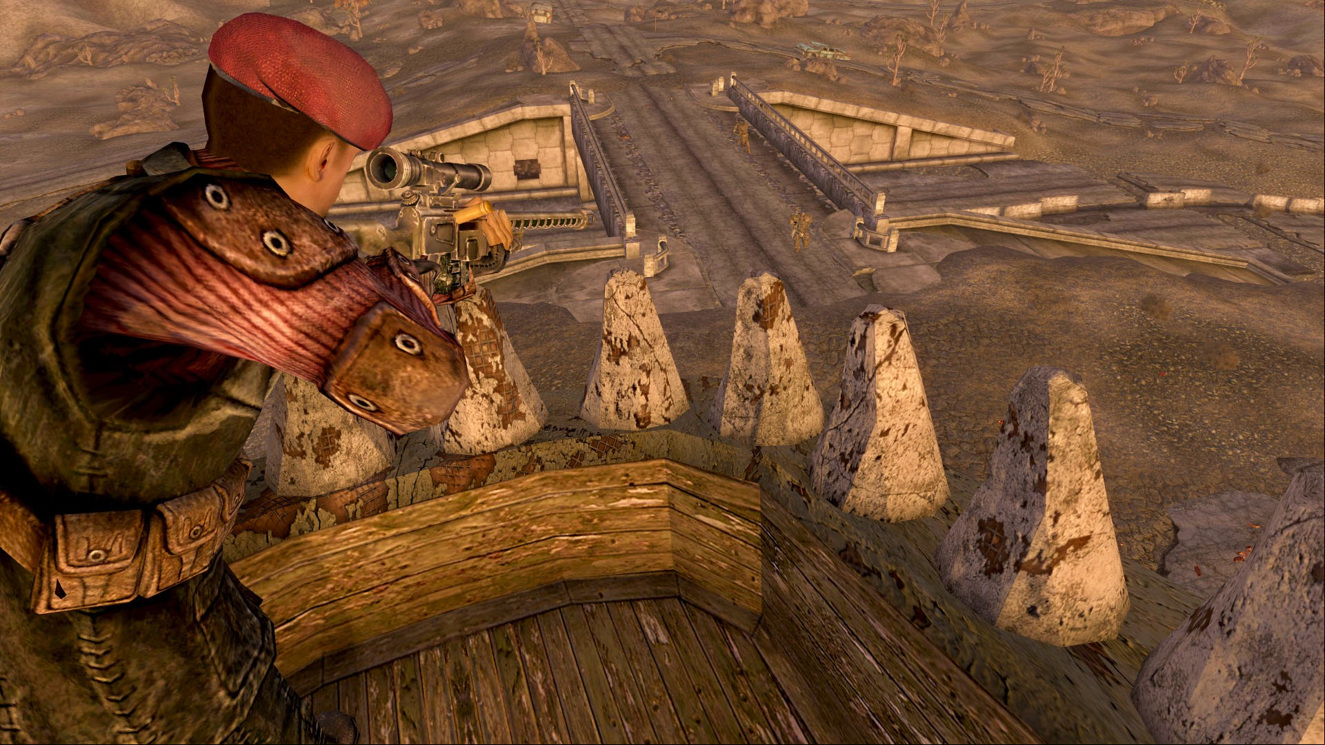 Fallout 5 should be like New Vegas, and made by Obsidian, not Bethesda: The Courier in New Vegas uses a sniple rifle just like the companion Boone