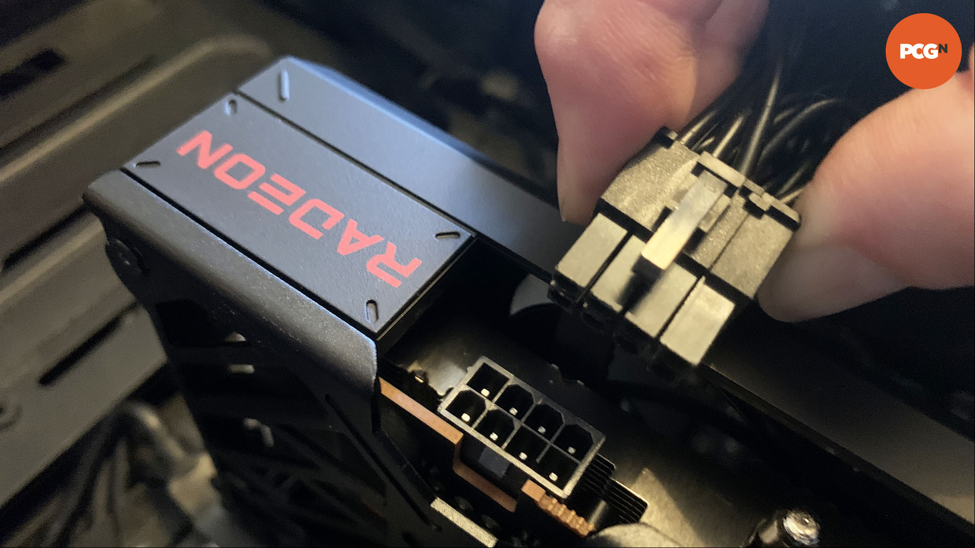 How to install a graphics card: Unplug power cables from your existing card.
