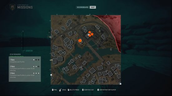 Modern Warfare 2 spec ops intel: Low Profile intel fragments 7-10 map