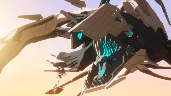 Tower of Fantasy 2.0 update: The colossal whale world boss that patrols the Vera region to attack lone Wanderers, bearing down upon Lin Ye with a gaping maw, as if ready to swallow her whole.