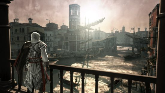 Assassin's Creed is too big – AC: Mirage has to be smaller and shorter: Ezio from Assassin's Creed 2 watches the sun rise