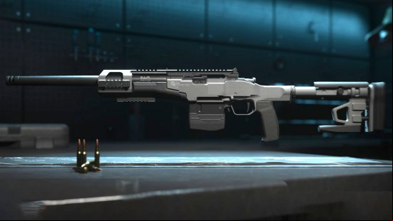 Best Warzone 2 marksman rifles - the SA-B 50 rifle in the armoury.