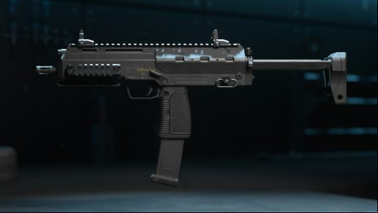 Best Warzone 2 SMGs: a VEL 46 SMG sits on display