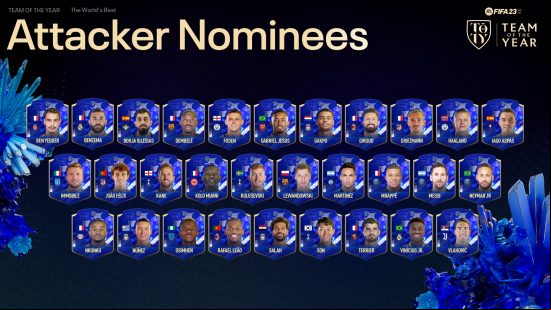 FIFA 23 TOTY Attacker Nominees