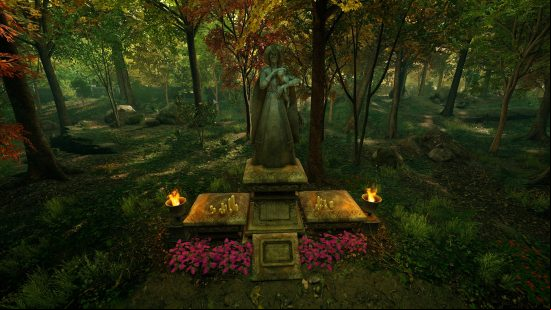 Midnight Suns Moon Seal locations: a statue of a woman holding a cat