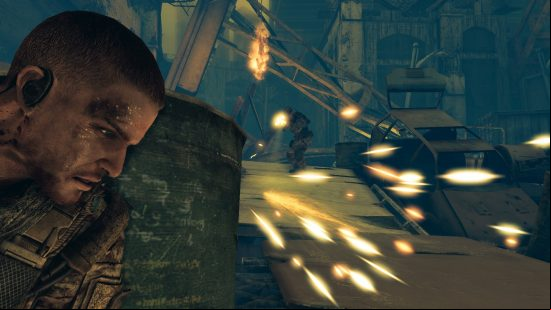 Games like Red Dead 2 struggle to tell stories – Die Hard proves why. A soldier hides behind cover looking distressed in Spec Ops The Line