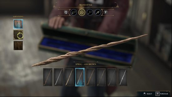 Best Hogwarts Legacy wand style