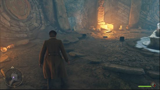 Best Hogwarts Legacy mods 2023: a bunch of aggressive cubes stand in front of a spiders web