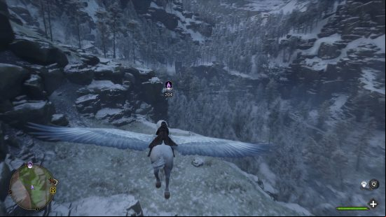 Hogwarts Legacy mounts: Flying on Highwing