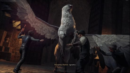 Hogwarts Legacy mounts: Highwing during The High Keep