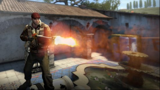 Counter-Strike 2 release date: A soldier stood above a swimming pool