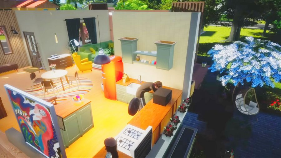 Life By You: Someone rummaging through a cupboard in the kitchen.