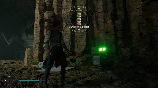 A small green light marks the location of BD-1 cosmetics