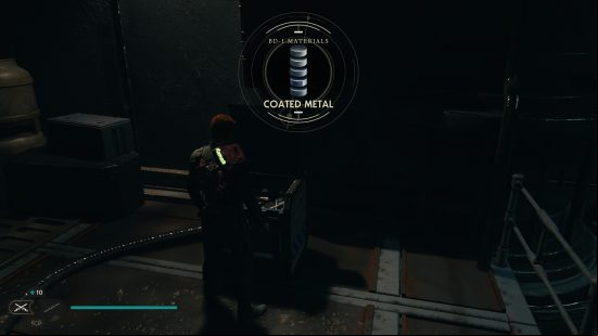 Cal Kestis finds the coated metal BD-1 cosmetics