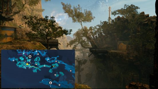 A map shows the location of the Star Wars Jedi Survivor Chamber of Reason