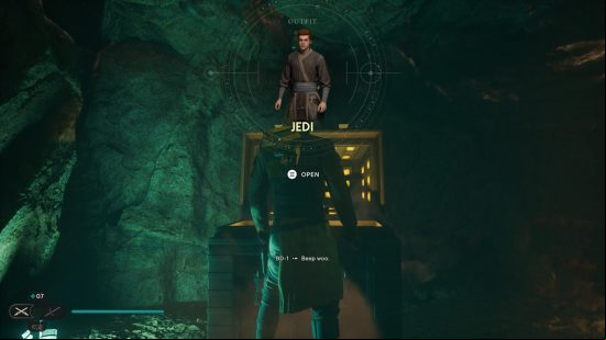 Cak Kestis wears the Star Wars Jedi Survivor Jedi robes