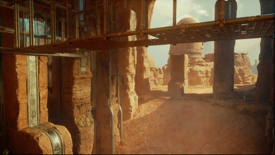 A sandy terrain hides more Star Wars Jedi Survivor Lightsaber parts