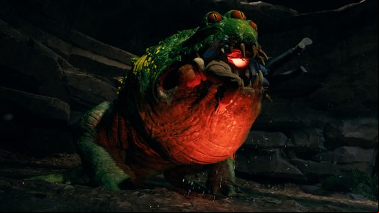 The large orange and green Spawn of Oggdo gatekeeps the Star Wars Jedi Survivor poncho