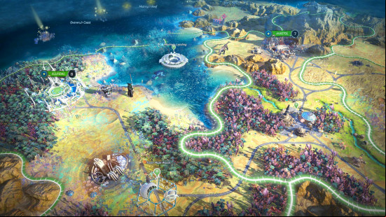 Best 4X games: Age of Wonders Planetfall map
