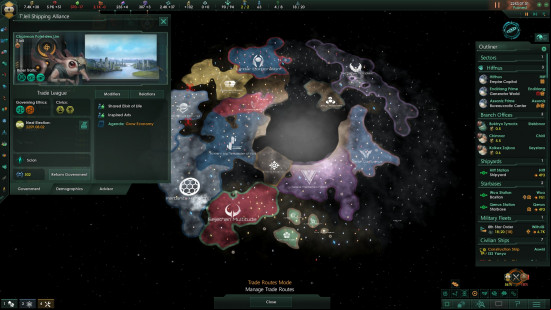 Best 4X games: Stellaris map