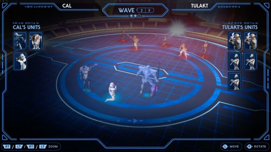 Star Wars Jedi Survivor: Best Holotactics teams and how to play: Two teams duke it out in Holotactics.