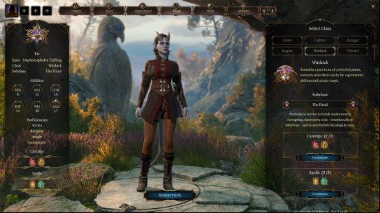 Baldur's Gate 3 character creator background