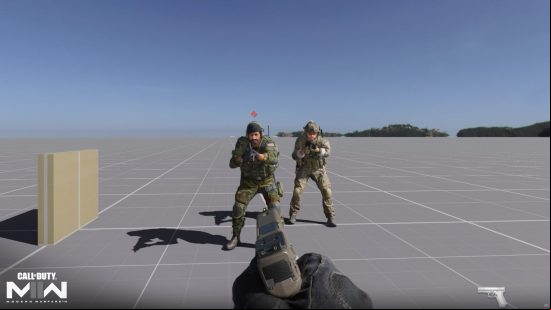 Call of Duty Modern Warfare 2 anticheat - a player and their duplicate 'hallucination' as seen by cheaters in-game.