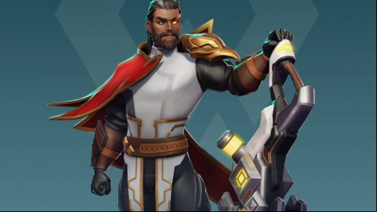 Syrus is one of many Evercore Heroes characters. He is holding a sword and has a weird left eye.